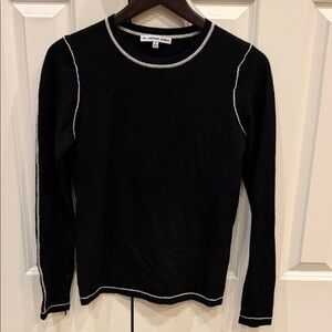 Black cashmere Long Sleeve Sweater